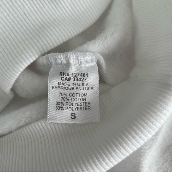 NWT new Wildfox SMALL White Snowy Tropics Sommers Snow Globe Sweatshirt flamingo - Picture 9 of 10